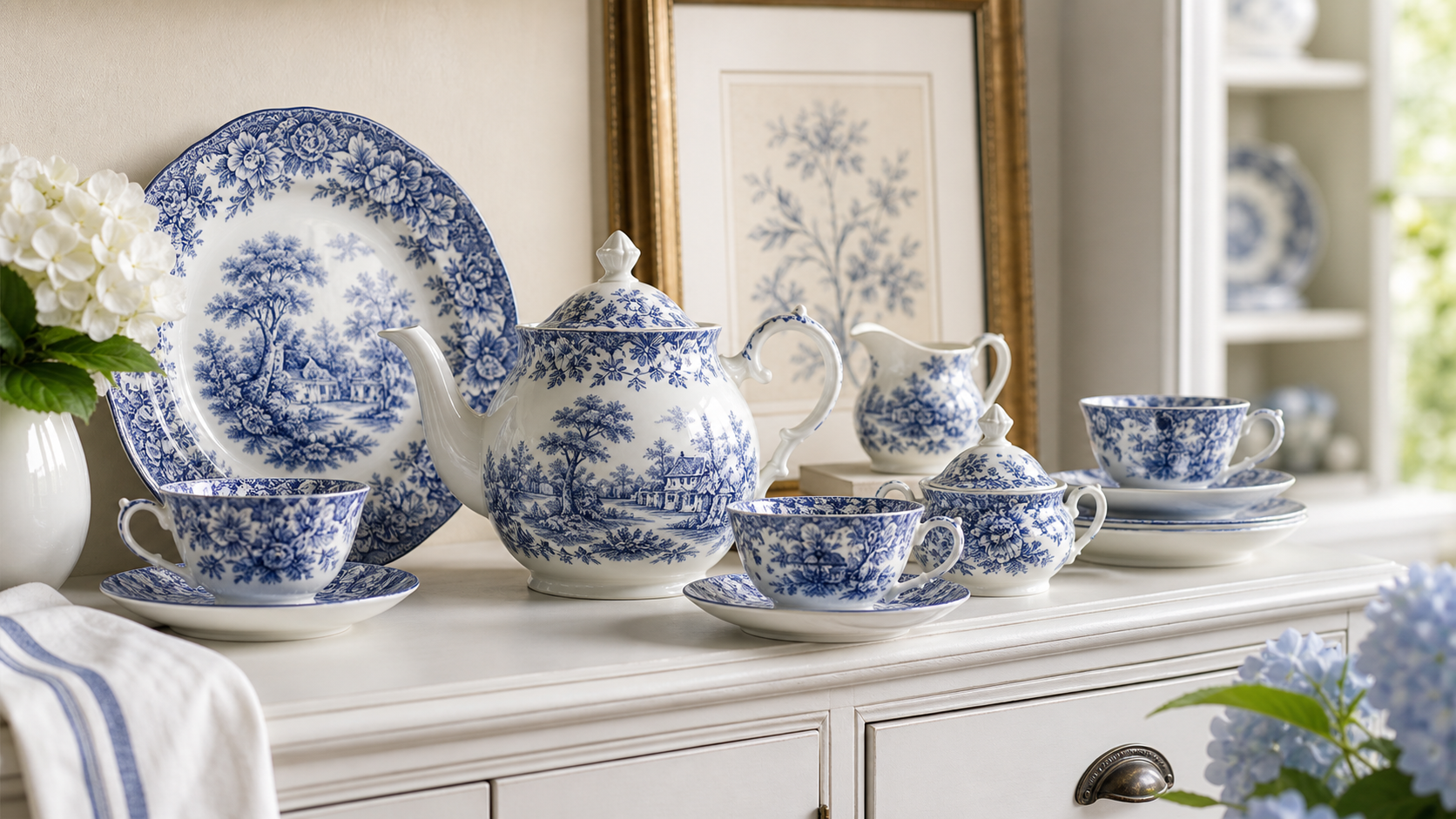 Blue and White Porcelain Tea Set Guide: How to Choose the Right Style