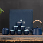 Ceramic Gongfu Tea Set Gift Box – 1 Teapot & 6 Cups