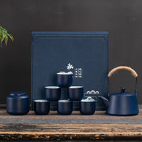 Ceramic Gongfu Tea Set Gift Box – 1 Teapot & 6 Cups