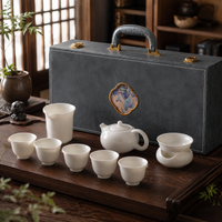 White Porcelain Gongfu Chinese Tea Set