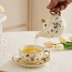 Alice-Inspired Ceramic Tea for One Tea Set