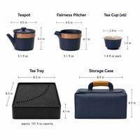 Blue Sand Ceramic Gongfu Chinese Tea Set