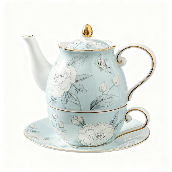 Spring Blossom English Tea Set for One