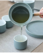 Japanese wabi sabi style sky blue Tea Set